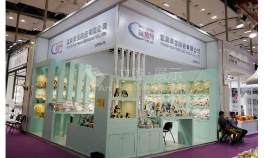 廣交會陶瓷展區(qū)華豐陶瓷特裝案例
